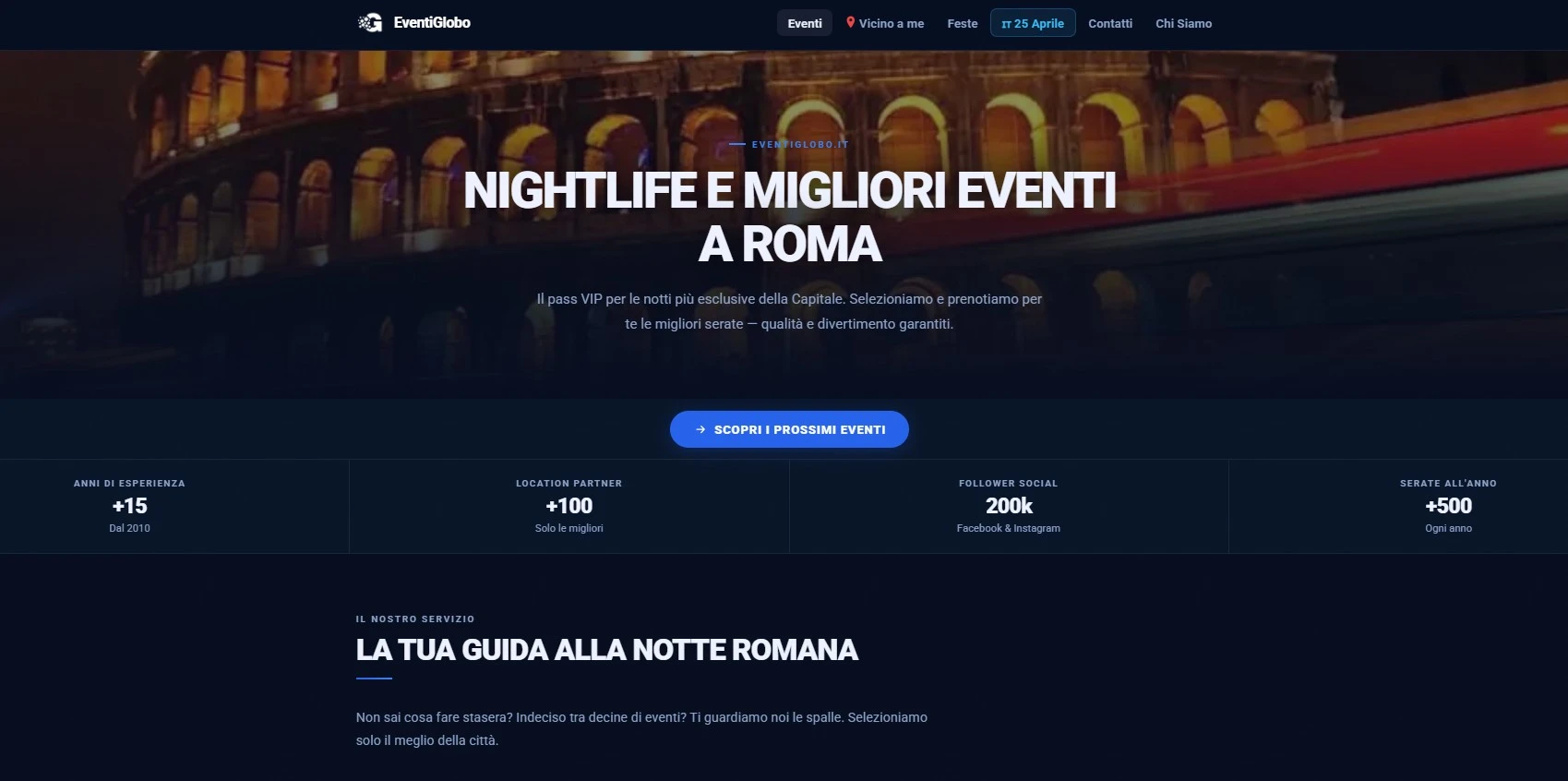 EventiGlobo portale eventi Roma